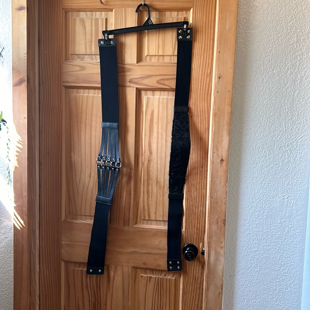 Plus size stretchy gothic belts 40 inches long